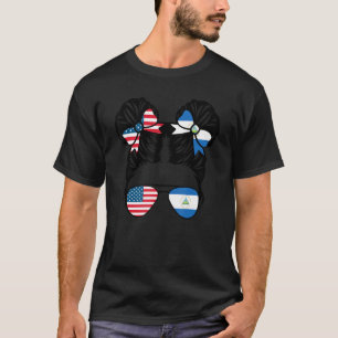 Half American Half Nicaraguan Girl USA Nicaraguan T-Shirt