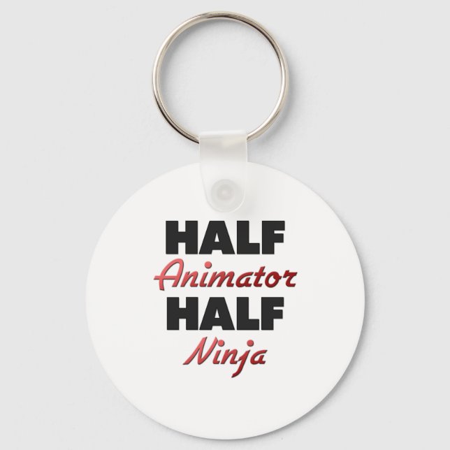 Half Animator Half Ninja Key Ring (Front)