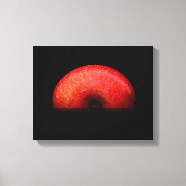 Half Apple *One of A Kind Photograph* *So Cool* Canvas Print (Front)