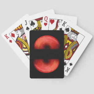 Half Apple Portrait Art Photograph - So Cool  Playing Cards