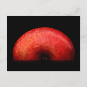Half Apple Portrait Photograph Postcard