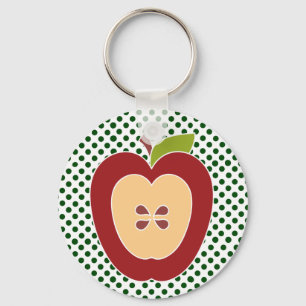 Half Apple Teacher's Key Chain