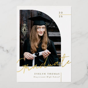 Half arch elegant modern graduation