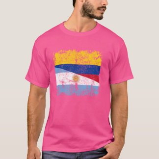 Half Argentinian Colombian Flag  Argentina Colombi T-Shirt