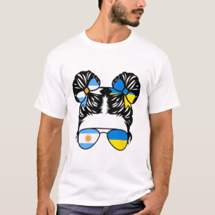 Half Argentinian Half Ukrainian Girl Argentina Kid T-Shirt