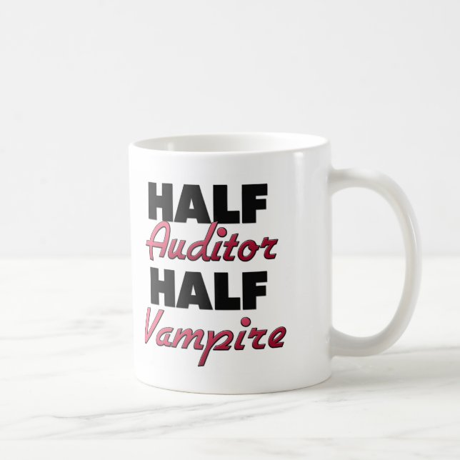 Half Auditor Half Vampire Coffee Mug (Right)