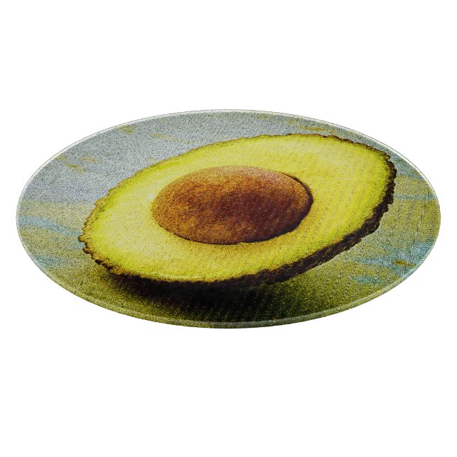 "Half Avocado" Cute Photo. Buy Now Cutting Board (Corner)