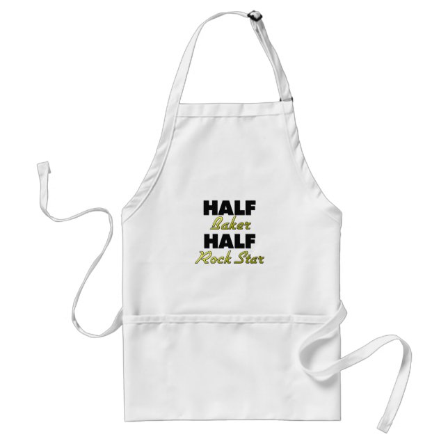 Half Baker Half Rock Star Standard Apron (Front)