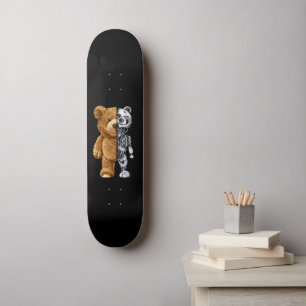 Half Bear Half Robot Skateboard
