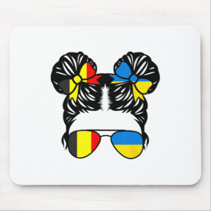 Half Belgian Half Ukrainian Girl Belgium Kids Heri Mouse Pad