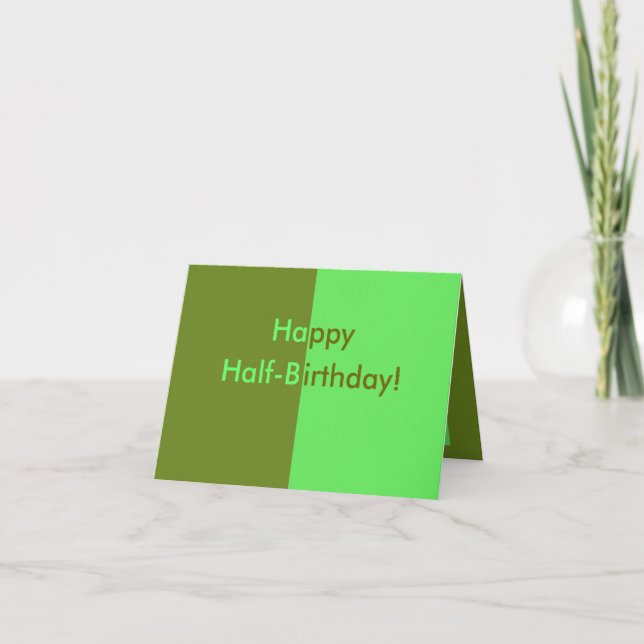 Half-birthday Card (Front)