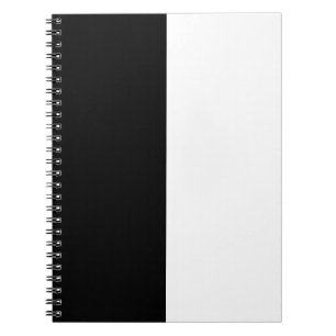 Half Black And Half White Middle Customise This Notebook