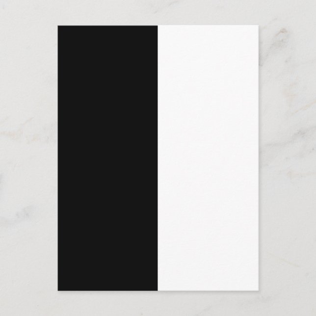 Half Black And Half White Middle Customise This Postcard (Front)