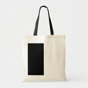 Half Black And Half White Middle Customise This Tote Bag