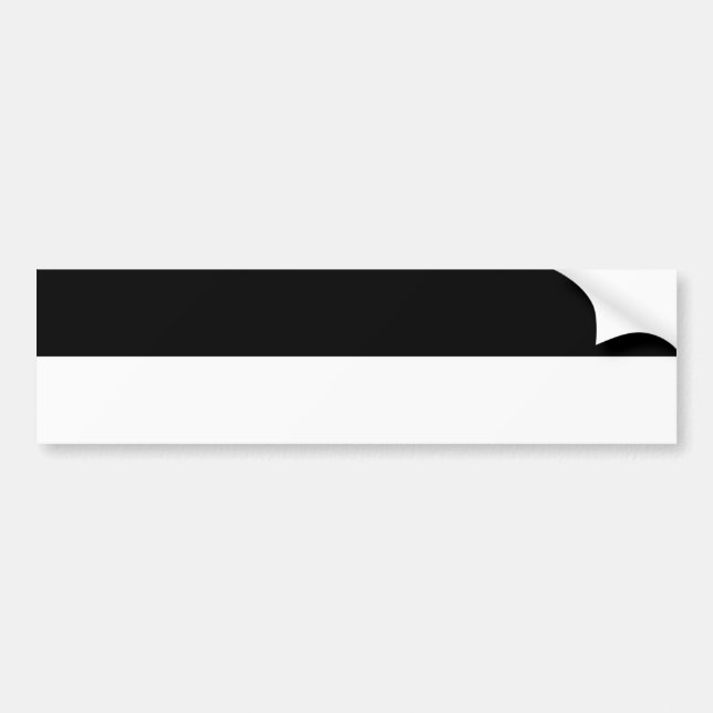 Half Black Bumper Sticker (Front)