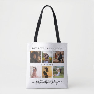 half black half white Elegent first mothers day Tote Bag
