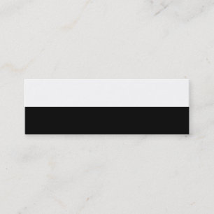Half Black Mini Business Card
