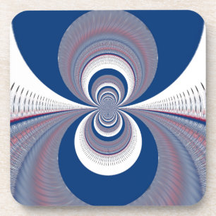 Half Blue Coaster