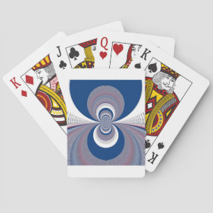 Half Blue Playing Cards