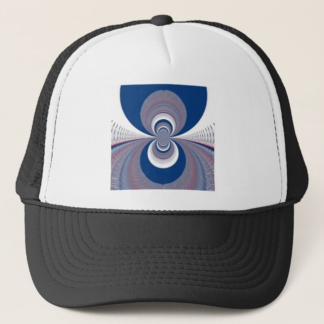 Half Blue Trucker Hat (Front)