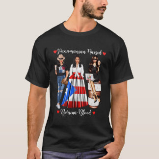 Half Boricua Half Panaian Strong In Boricua Panama T-Shirt