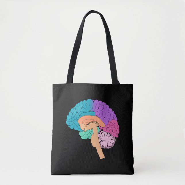 Half Brain Science Tote Bag (Front)