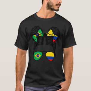 Half Brazilian Half Colombian Girl Brazil Kids T-Shirt