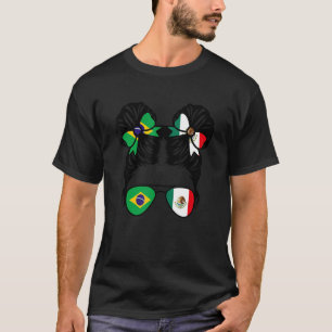 Half Brazilian Half Mexican Girl Brazil Kids T-Shirt