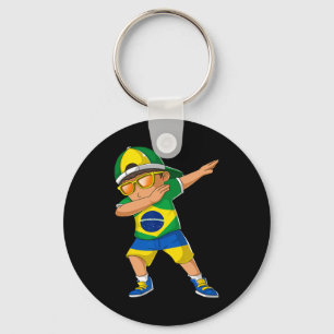 Half Brazilian Half Ukrainian Boy Kid Brazil Ukrai Key Ring
