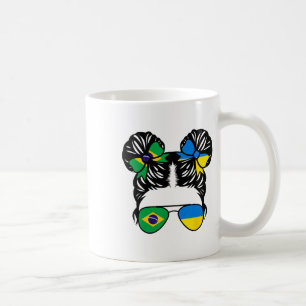 Half Brazilian Half Ukrainian Girl Brazil Kids  Coffee Mug