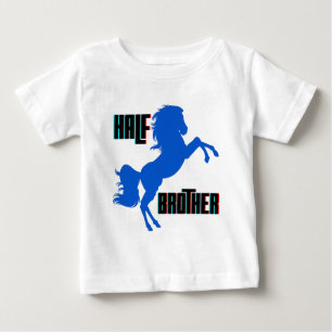 Half Brother Horse Rearing Baby T-Shirt