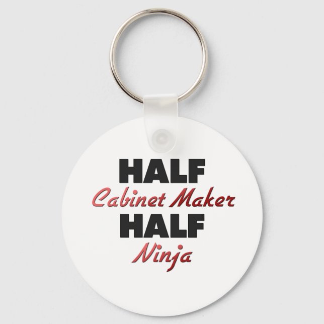 Half Cabinet Maker Half Ninja Key Ring (Front)