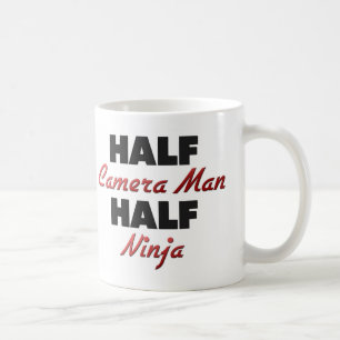 Half Camera Man Half Ninja Coffee Mug