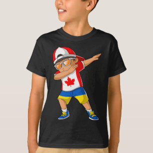 Half Canadian Half Ukrainian Boy Canada Ukraine Fl T-Shirt