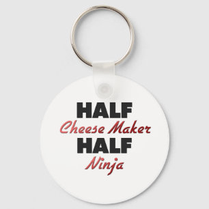 Half Cheese Maker Half Ninja Key Ring