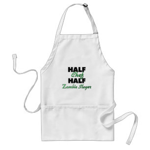 Half Chef Half Zombie Slayer Standard Apron