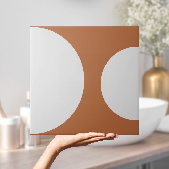 Half Circle Pattern Modern Terracotta Geometric Tile (Half Circle Pattern Modern Terracotta Geometric Tile
)