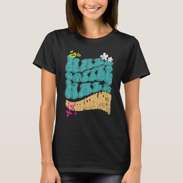 Half Coffee Half Anaesthesiologist Coffee  Distres T-Shirt (Front)