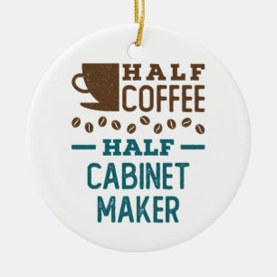Half Coffee Half Cabinet Maker Ceramic Tree Decoration