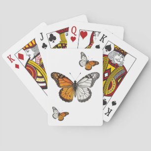 Half-Colour Monarch Butterfly Art  Playing Cards