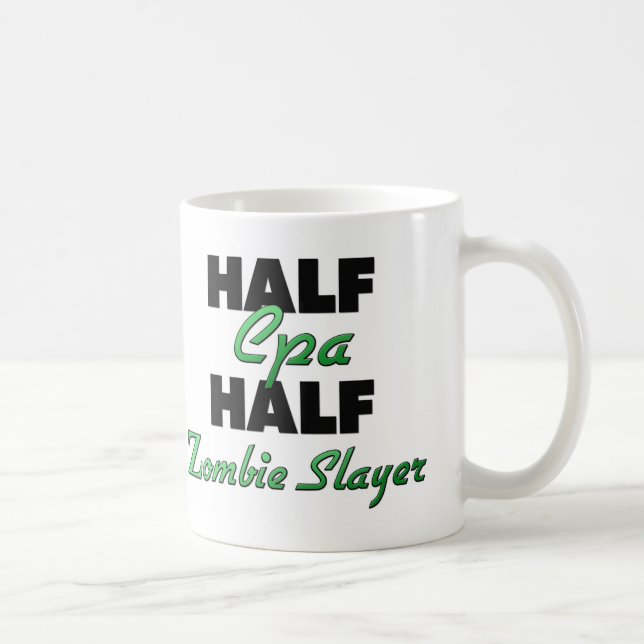 Half Cpa Half Zombie Slayer Coffee Mug (Right)