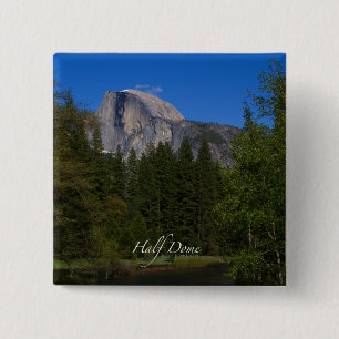Half Dome 15 Cm Square Badge