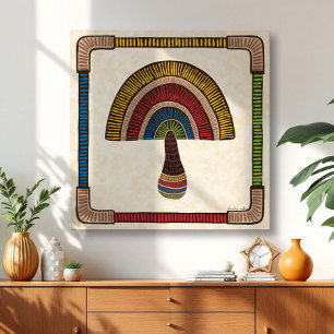 Half Dome Abstract Mushroom Canvas Print