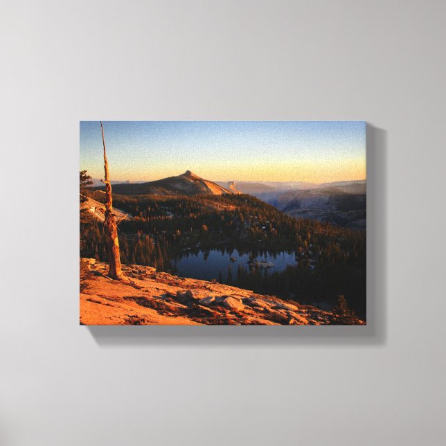 Half Dome and Clouds Rest at Sunset - Yosemite Canvas Print (Front)