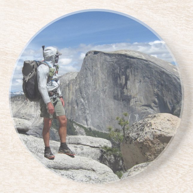Half Dome and Hiker from North Dome - Yosemite Coaster (Front)