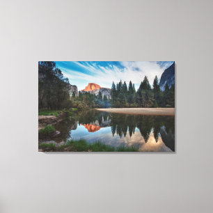 Half Dome and Merced Canvas Print