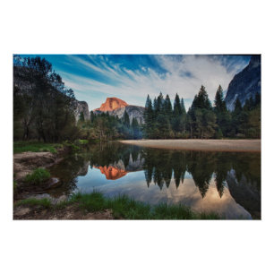 Half Dome and Merced Poster