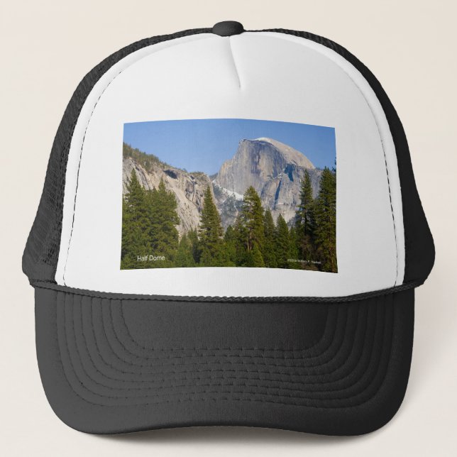 Half Dome April Yosemite California Products Trucker Hat (Front)