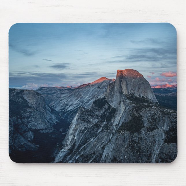 Half Dome at Sunset - Yosemite Photography Mouse Pad (Front)