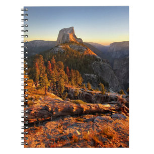 Half Dome at Sunset - Yosemite Spiral Notebook